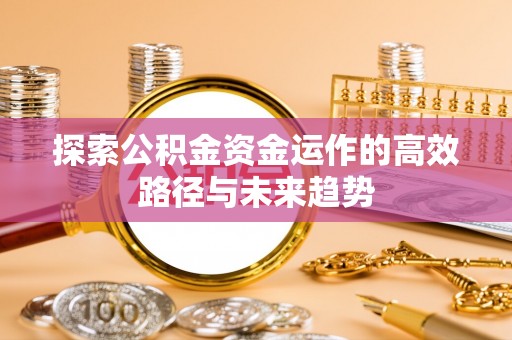 陵城探索公积金资金运作的高效路径与未来趋势