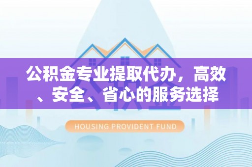陵城公积金专业提取代办，高效、安全、省心的服务选择