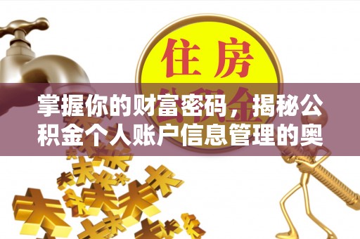 陵城掌握你的财富密码，揭秘公积金个人账户信息管理的奥秘