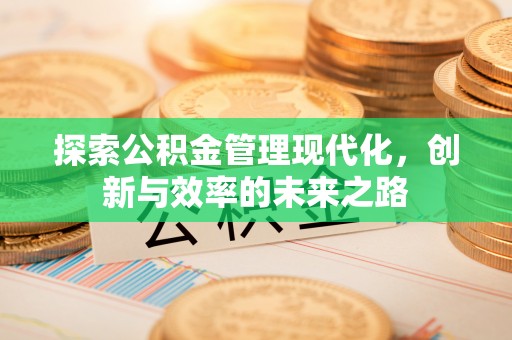 陵城探索公积金管理现代化，创新与效率的未来之路