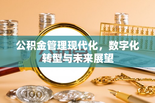 陵城公积金管理现代化，数字化转型与未来展望
