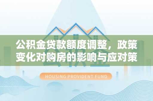 陵城公积金贷款额度调整，政策变化对购房的影响与应对策略