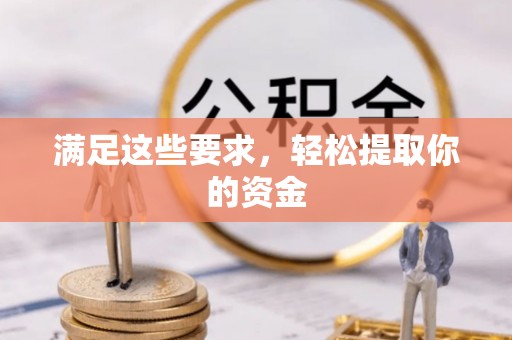 陵城满足这些要求，轻松提取你的资金