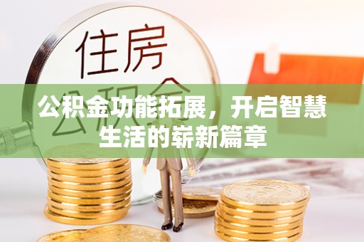 陵城公积金功能拓展，开启智慧生活的崭新篇章