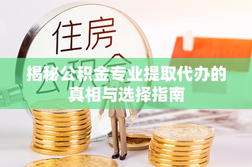 陵城揭秘公积金专业提取代办的真相与选择指南