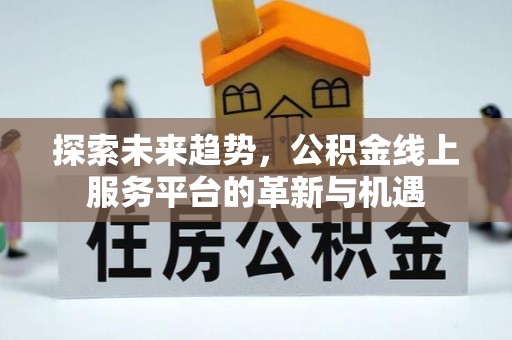 陵城探索未来趋势，公积金线上服务平台的革新与机遇