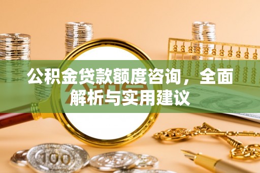 陵城公积金贷款额度咨询，全面解析与实用建议