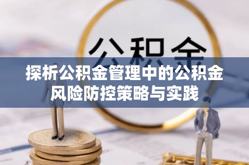 陵城探析公积金管理中的公积金风险防控策略与实践
