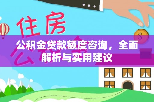 陵城公积金贷款额度咨询，全面解析与实用建议