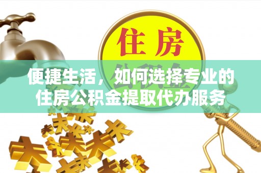 陵城便捷生活，如何选择专业的住房公积金提取代办服务
